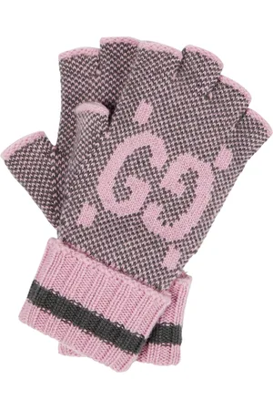 Gucci GG jacquard cashmere gloves