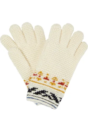 Loro Piana Jacquard cashmere gloves