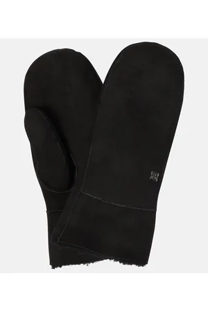 Totême Mujer Guantes - Shearling-lined suede gloves
