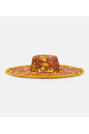 ZIMMERMANN Frayed linen floppy hat