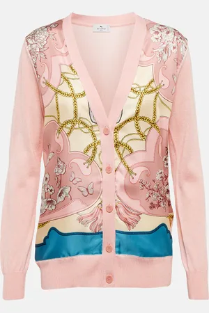 Etro Printed cotton-blend cardigan