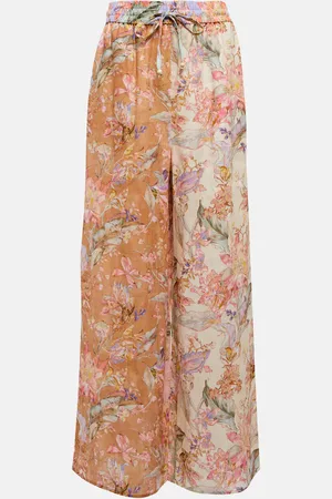 ZIMMERMANN Cira wide-leg floral pants