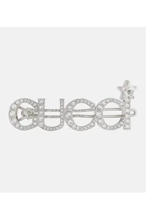 Gucci Crystal logo hair clip