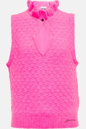 Ganni Sleeveless cutout top