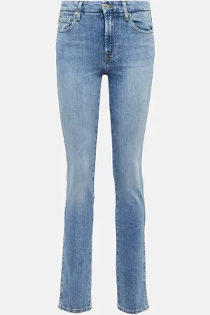 7 for all Mankind Kimmie mid-rise slim-leg jeans