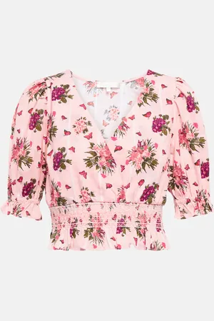 LOVESHACKFANCY Ophira cotton crop top