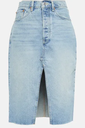 RE/DONE Denim midi skirt