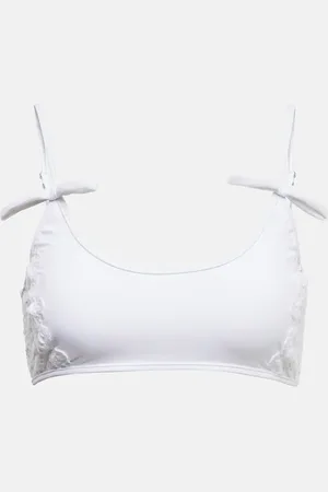 Giambattista Valli Floral lace bikini top