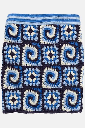 Staud Brazing cotton crochet miniskirt