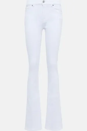 7 for all Mankind Bootcut Optic high-rise slim jeans