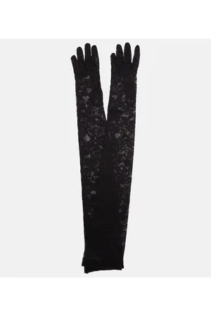 VERSACE Long lace gloves