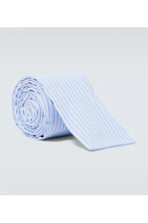 Comme des Garçons Hombre Corbatas - Striped cotton tie