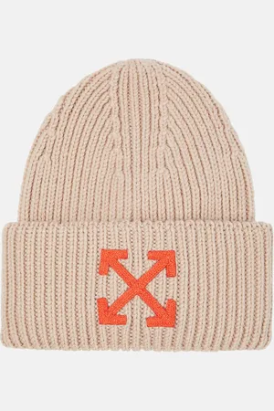 OFF-WHITE Logo wool beanie
