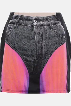 Y / PROJECT Printed miniskirt