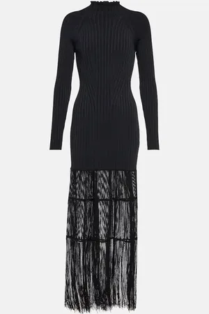 Khaite Cedar fringed gown
