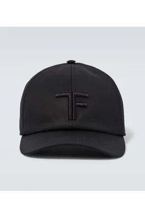 Tom Ford Hombre Gorras - Leather-trimmed baseball cap