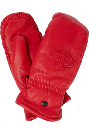 Goldbergh Mujer Guantes - Hilja logo leather ski mittens