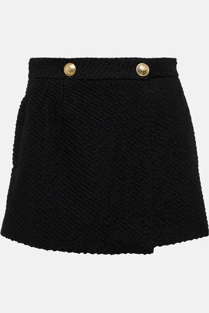RED Valentino High-rise wool-blend skort