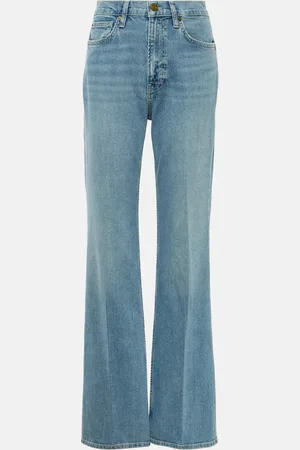 Frame The Slim Stacked high-rise straight jeans