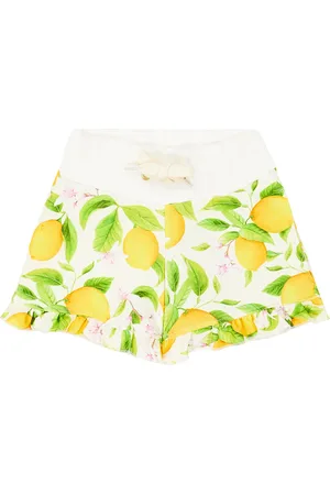 Suncracy Nerja frill-trimmed printed shorts