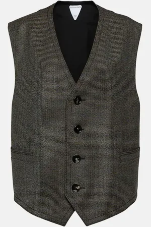 Bottega Veneta Houndstooth wool vest