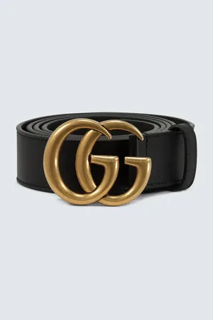 Gucci Leather belt with Double G buckle