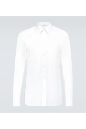 Alexander McQueen Harness cotton poplin shirt