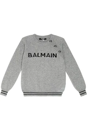 Balmain Logo wool and silk sweater