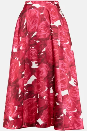 VALENTINO Printed midi skirt