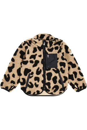 Liewood Nolan leopard-print fleece jacket