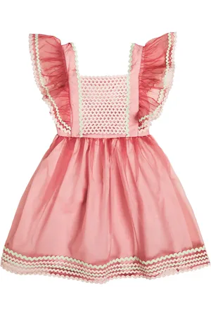Stella McCartney Ruffle-trimmed embroidered dress