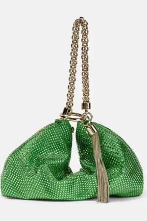 Jimmy Choo Callie crystal-embellished pouch
