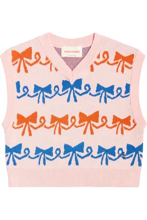 Bobo Choses Cotton jacquard sweater vest