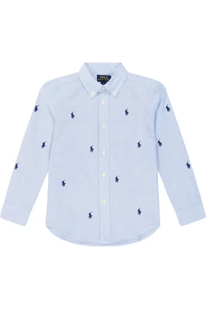 Ralph Lauren Logo embroidered cotton Oxford shirt