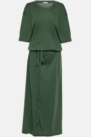 LEMAIRE Cotton jersey midi dress