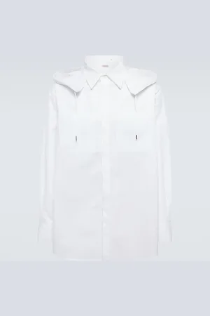 VALENTINO Hooded cotton shirt