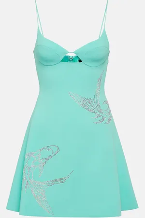 DAVID KOMA Crystal-embellished minidress