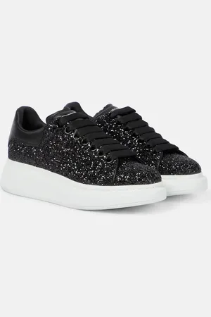 Alexander McQueen Oversized embellished leather sneakers
