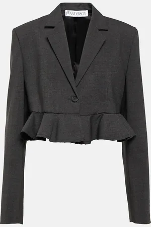 J.W.Anderson Cropped wool-blend blazer