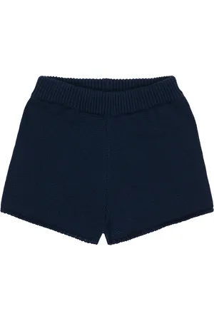 The New Society Easy cotton rib-knit shorts