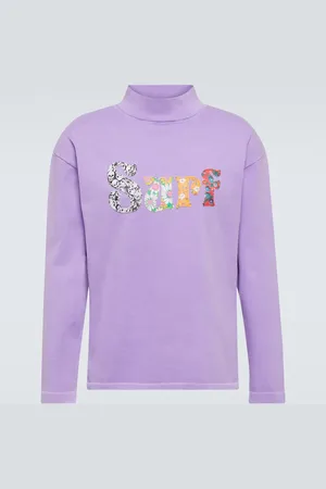 ERL AppliquÃ© cotton jersey sweatshirt