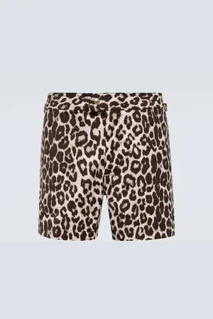 Tom Ford Leopard print swim shorts