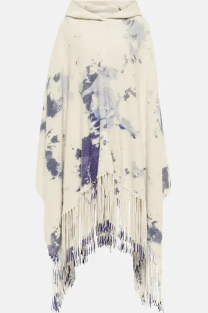 Chloé ChloÃ© Tie-dye cashmere hooded poncho