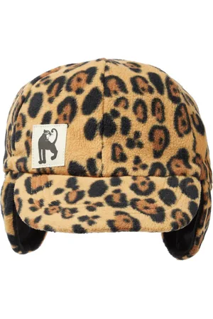 Mini Rodini Leopard-print fleece hat