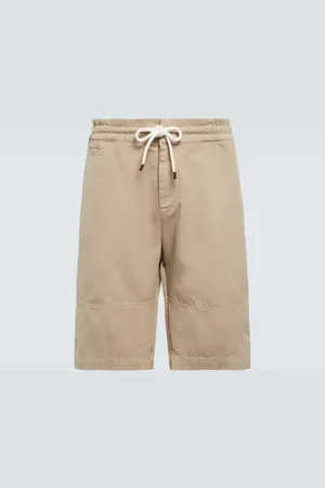 Brunello Cucinelli Drawstring cotton shorts