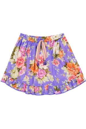 ZIMMERMANN Pattie floral cotton skirt