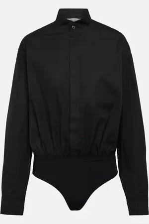 Alaïa AlaÃ¯a Cotton poplin bodysuit