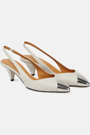 Isabel Marant Elina leather slingback pumps