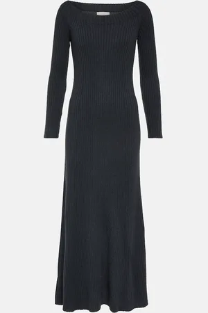 Lisa Yang Marvin off-shoulder cashmere midi dress