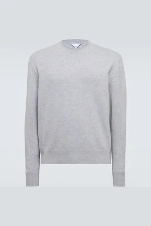 Bottega Veneta Intrecciato leather and cashmere sweater